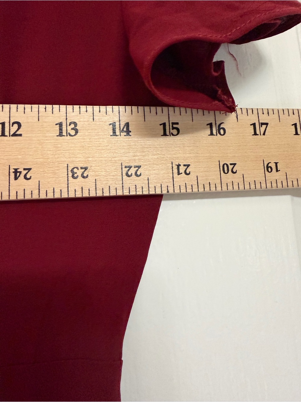 Altar'd State NWT Springvale Burgundy Wrap Maxi Dress Flutter Sleeve Tie Waist S - Picture 13 of 13